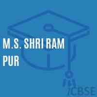 M.S. Shri Ram Pur Middle School Logo