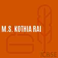 M.S. Kothia Rai Middle School Logo