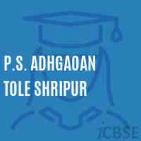 P.S. Adhgaoan Tole Shripur Primary School Logo