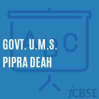 Govt. U.M.S. Pipra Deah Middle School Logo