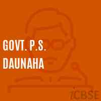 Govt. P.S. Daunaha Middle School Logo