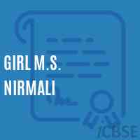 Girl M.S. Nirmali Middle School Logo