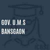 Gov. U.M.S Bansgaon Middle School Logo