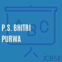 P.S. Bhitri Purwa Primary School Logo