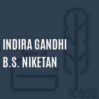 Indira Gandhi B.S. Niketan Primary School Logo