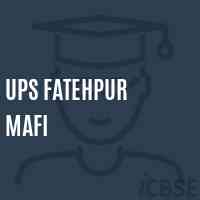 Ups Fatehpur Mafi Middle School Logo