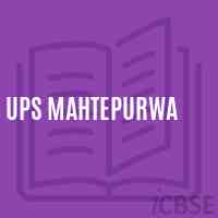 Ups Mahtepurwa Middle School Logo