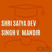 Shri Satya Dev Singh V. Mandir Primary School Logo