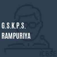 G.S.K.P.S. Rampuriya Primary School Logo