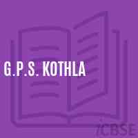 G.P.S. Kothla Primary School Logo