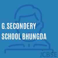 G.Secondery School Bhungda Logo