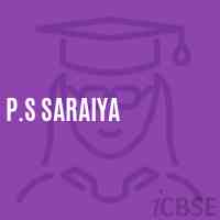 P.S Saraiya Primary School Logo