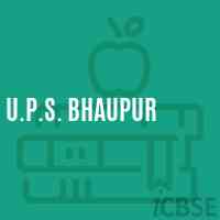 U.P.S. Bhaupur Middle School Logo