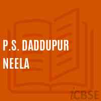 P.S. Daddupur Neela Primary School Logo