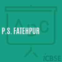 P.S. Fatehpur Primary School Logo