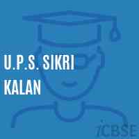 U.P.S. Sikri Kalan Middle School Logo