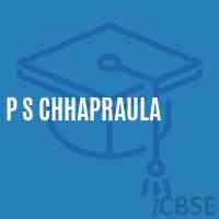 P S Chhapraula Primary School Logo