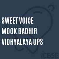 Sweet Voice Mook Badhir Vidhyalaya Ups Middle School Logo