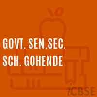 Govt. Sen.Sec. Sch. Gohende High School Logo