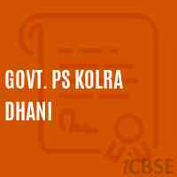Govt. Ps Kolra Dhani Primary School Logo