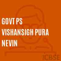 Govt Ps Vishansigh Pura Nevin Primary School Logo