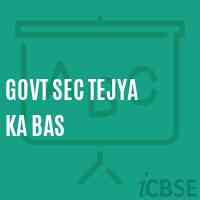 Govt Sec Tejya Ka Bas Secondary School Logo