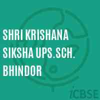 Shri Krishana Siksha Ups.Sch. Bhindor Middle School Logo