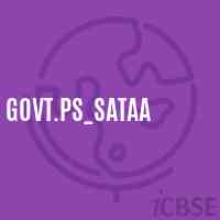 Govt.Ps_Sataa Primary School Logo