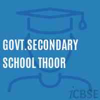 Govt.Secondary School Thoor Logo