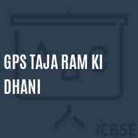 Gps Taja Ram Ki Dhani Primary School Logo