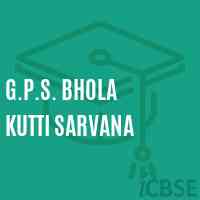G.P.S. Bhola Kutti Sarvana Primary School Logo