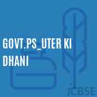 Govt.Ps_Uter Ki Dhani Primary School Logo