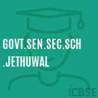 Govt.Sen.Sec.Sch.Jethuwal High School Logo