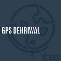 Gps Dehriwal Primary School Logo