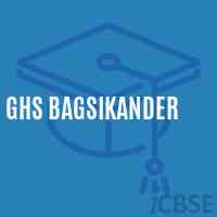 Ghs Bagsikander Secondary School Logo