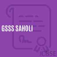 Gsss Saholi High School Logo