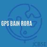 Gps Bain Rora Primary School Logo