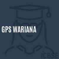 Gps Wariana Primary School Logo