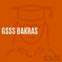Gsss Bakras High School Logo