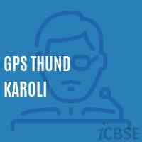 Gps Thund Karoli Primary School Logo