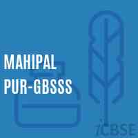 Mahipal Pur-GBSSS High School Logo