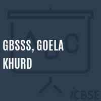 Gbsss, Goela Khurd High School Logo