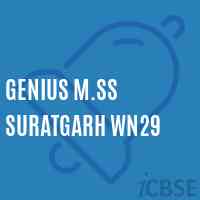 Genius M.Ss Suratgarh Wn29 Senior Secondary School Logo