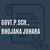 Govt.P.Sch., Bhojana Johara Primary School Logo