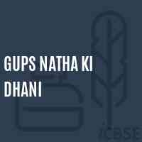 Gups Natha Ki Dhani Middle School Logo