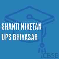 Shanti Niketan Ups Bhiyasar Middle School Logo