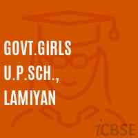 Govt.Girls U.P.Sch., Lamiyan Middle School Logo