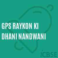 Gps Raykon Ki Dhani Nandwani Primary School Logo