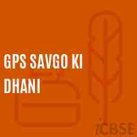 Gps Savgo Ki Dhani Primary School Logo