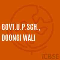 Govt.U.P.Sch., Doongi Wali Middle School Logo